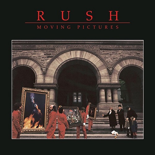 Cover art for Rush Moving Pictures album